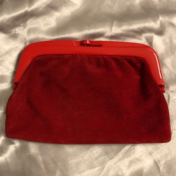 Handbags - ITALIAN LEATHER & SUEDE CLUTCH